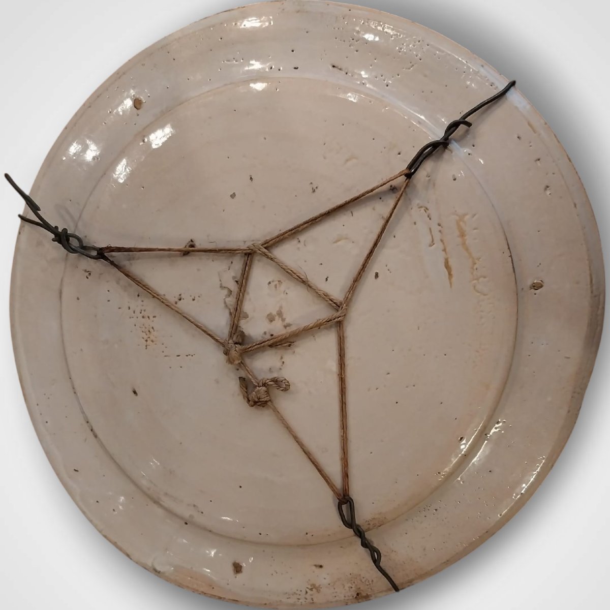 Italian Faience Plate From Torre De Passeri, 18th Century-photo-5