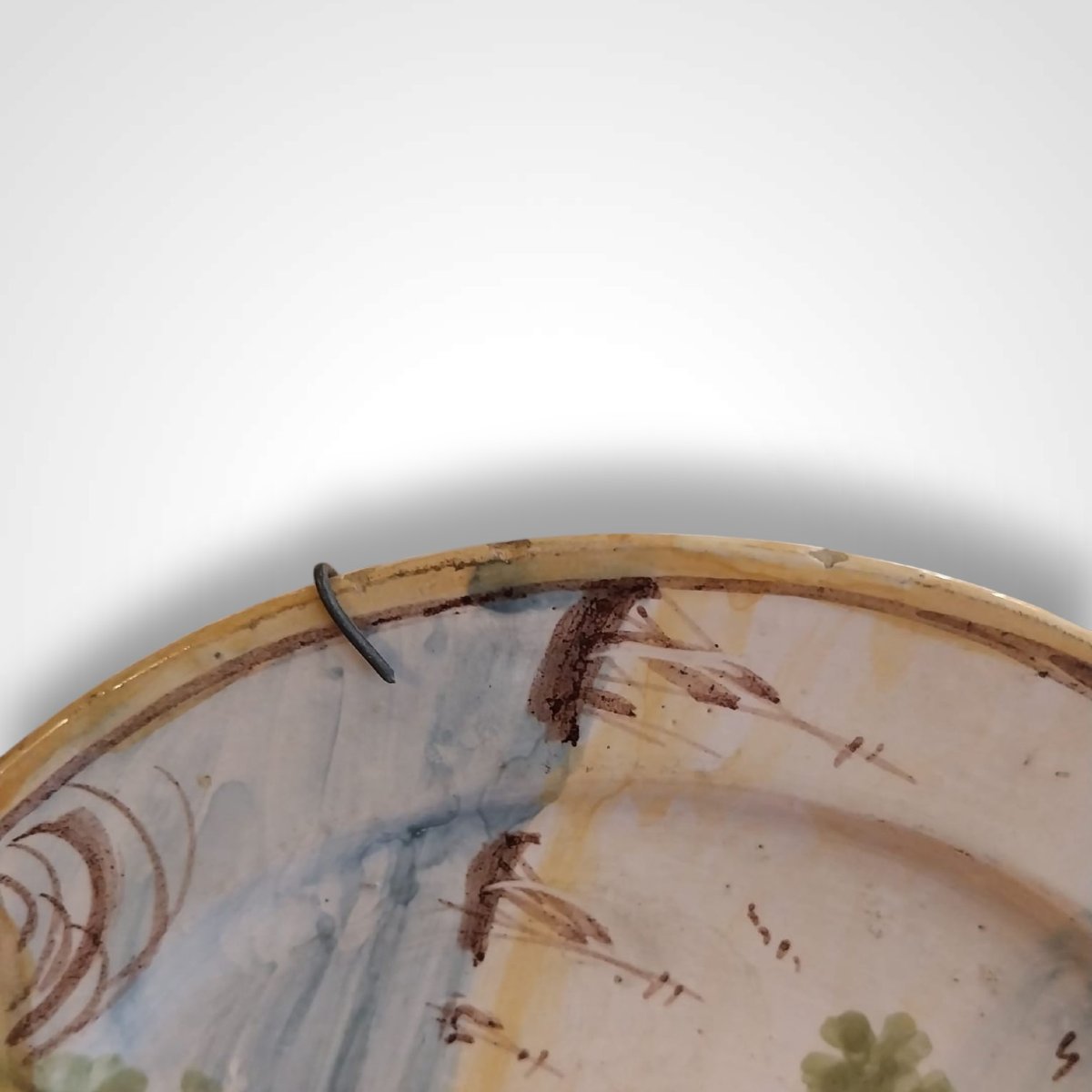 Italian Faience Plate From Torre De Passeri, 18th Century-photo-8