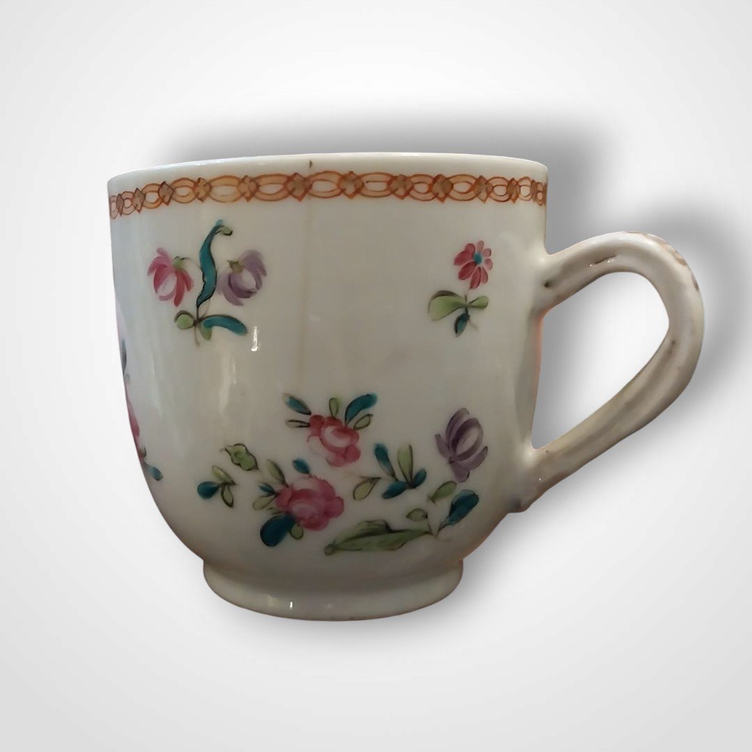 East India Company, Porcelain Coffe Cup Set, 18th Century.-photo-8