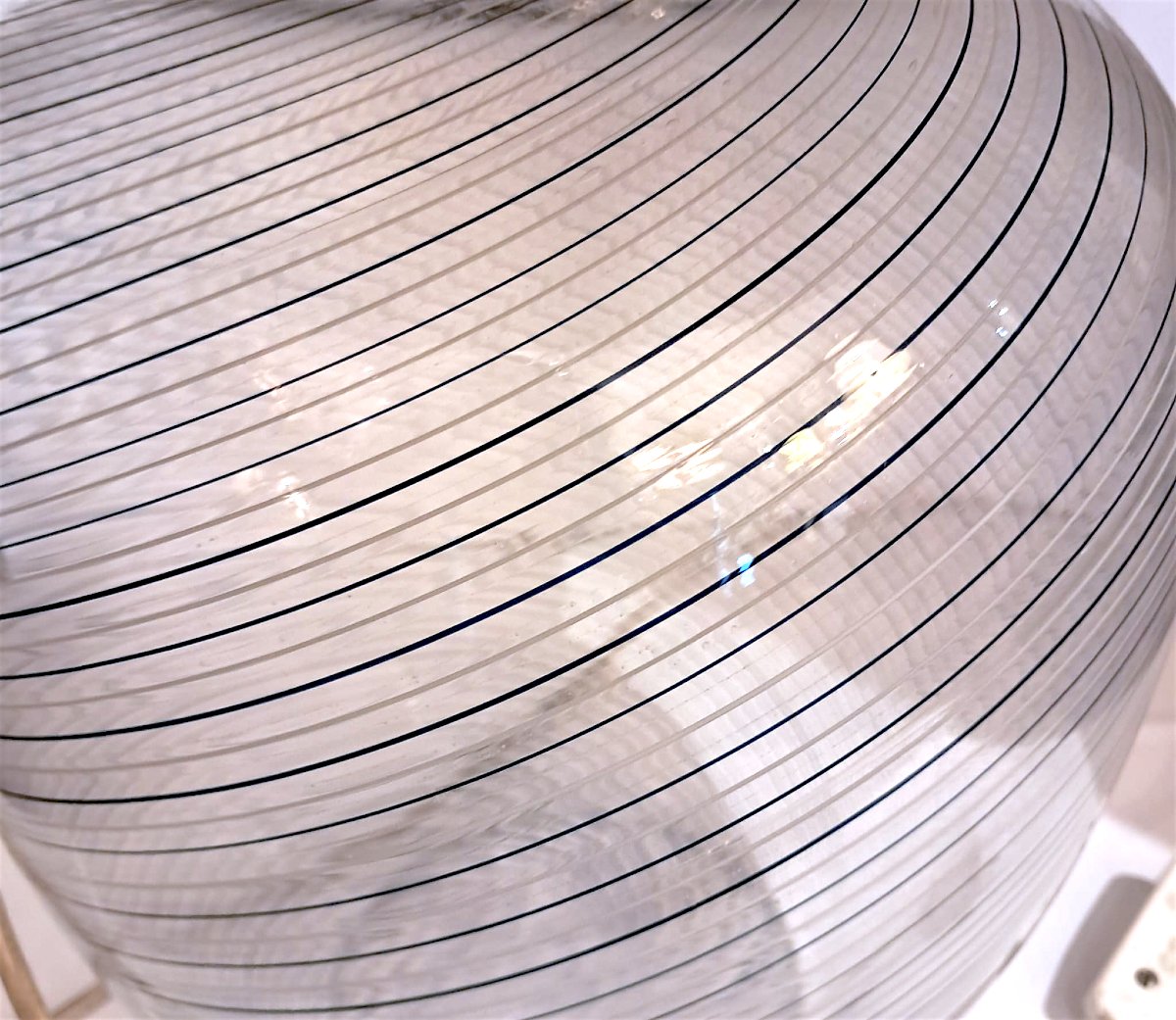 Fratelli Toso, vase en verre de Murano monté en lampe, XXe-photo-1