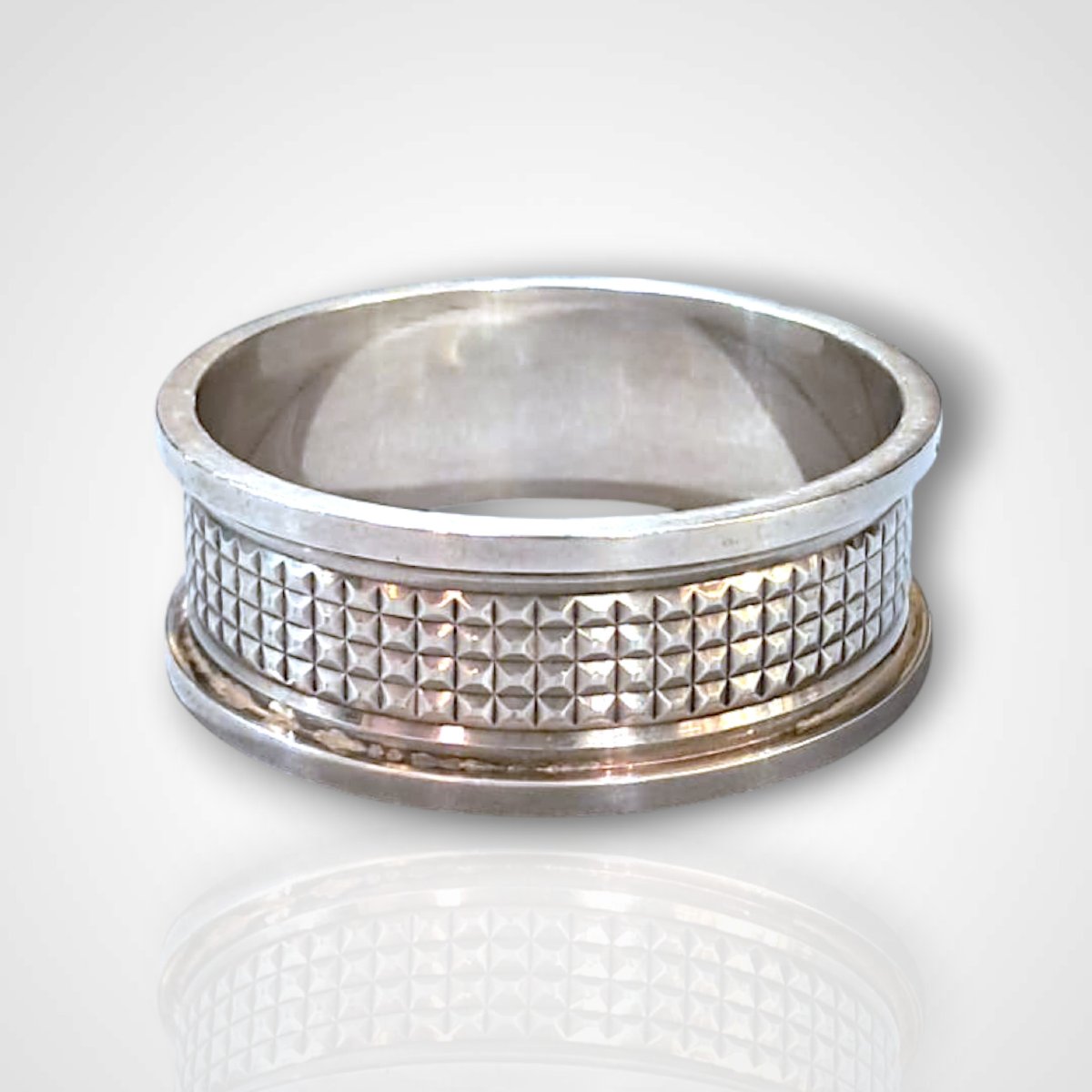 Ravinet d’Enfert pour Hermès, paire de ronds de serviette en argent et vermeil, XXe-photo-1