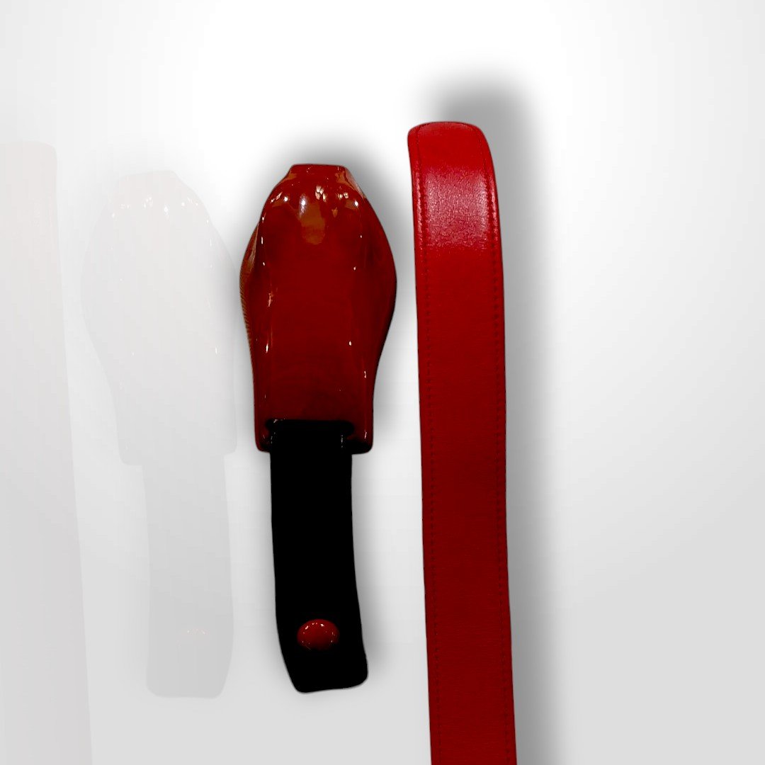 Elsa Peretti (1940-2021) pour Halston - Tiffany & Co, ceintures, cuir et jaspe rouge, XXe-photo-5