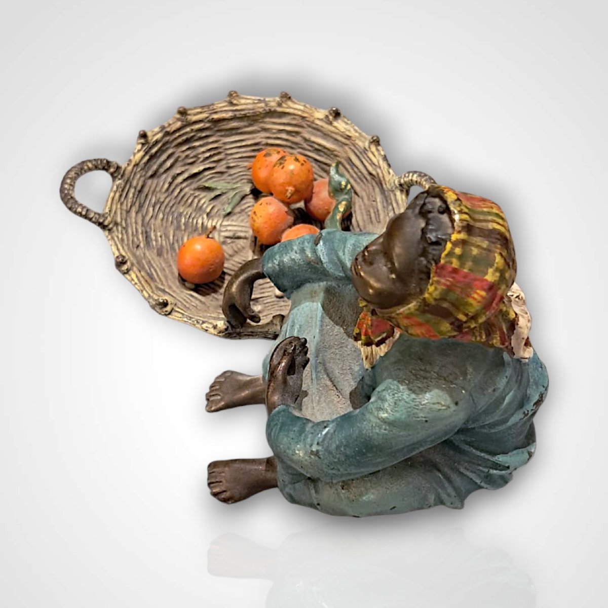 Franz Xavier Bergmann, bronze de Vienne à sujet orientaliste, fin XIXe-photo-4