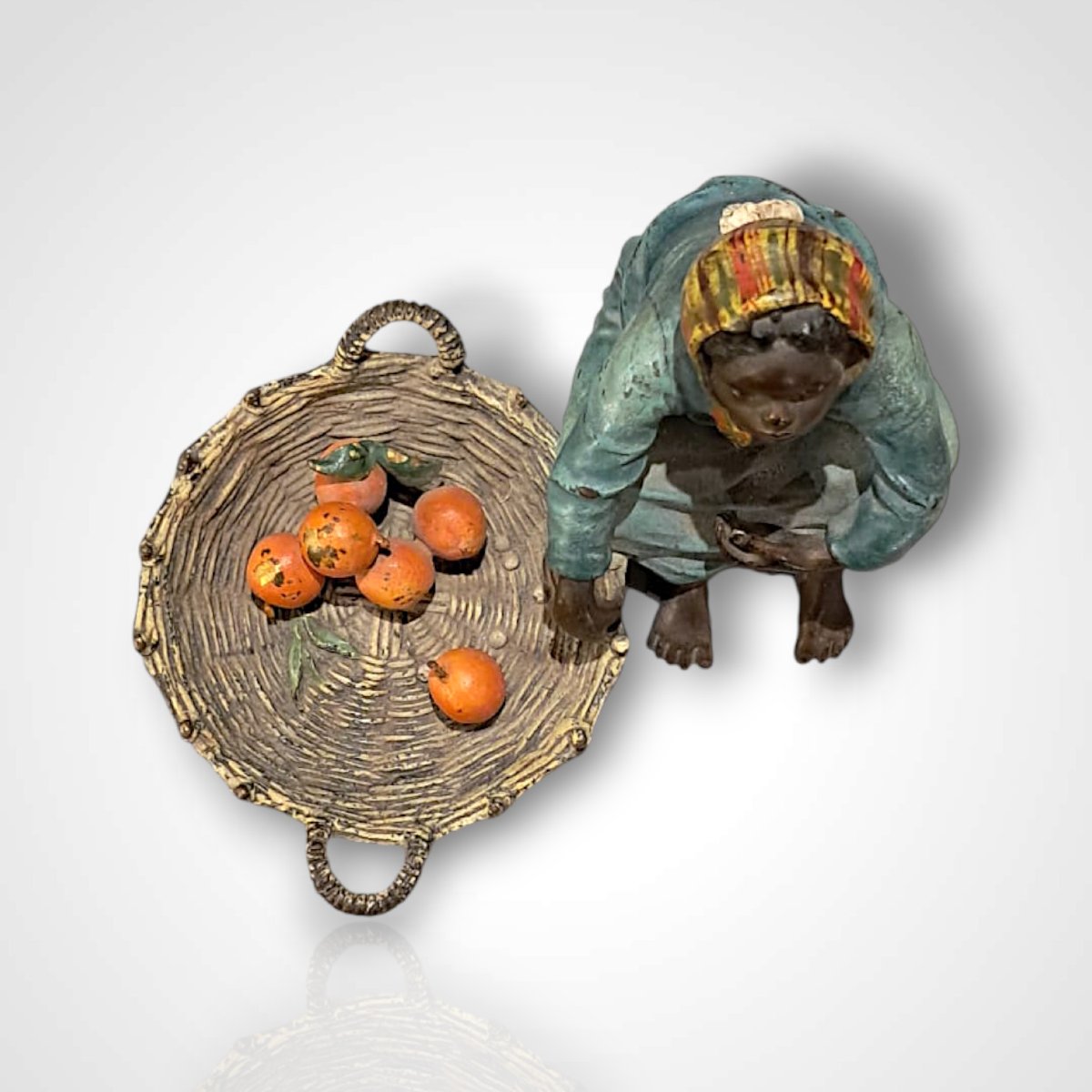 Franz Xavier Bergmann, bronze de Vienne à sujet orientaliste, fin XIXe-photo-1