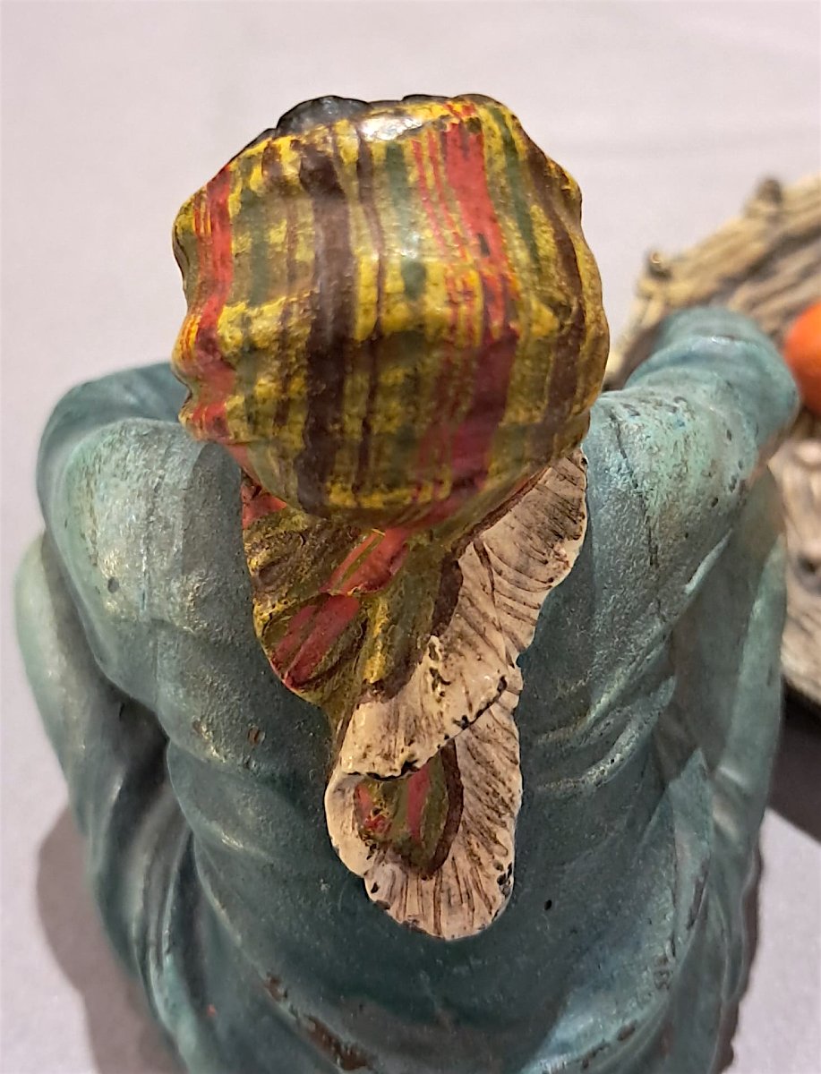 Franz Xavier Bergmann, bronze de Vienne à sujet orientaliste, fin XIXe-photo-7