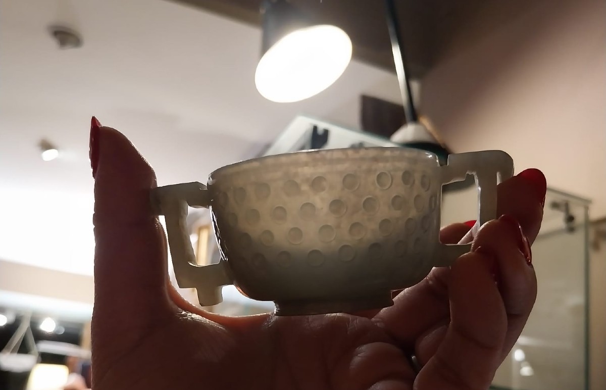 Coupe en jade décorative, Chine , XVIIIe-photo-6