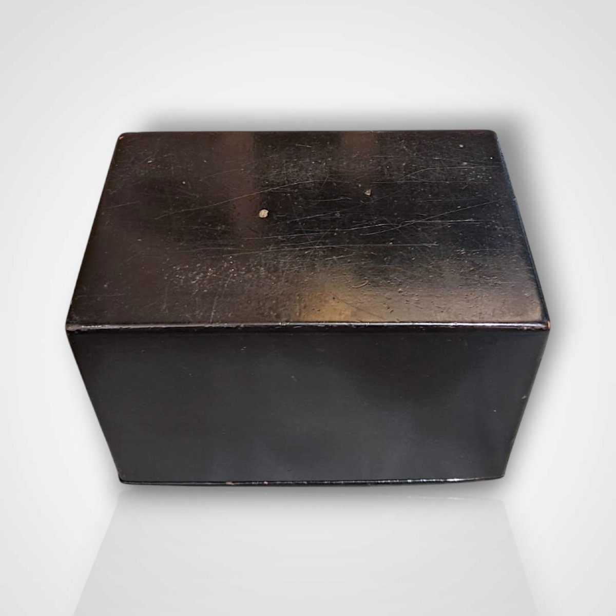 Boîte en papier mâché laqué et peint, Russie, atelier Lukutin, XIXe-photo-1