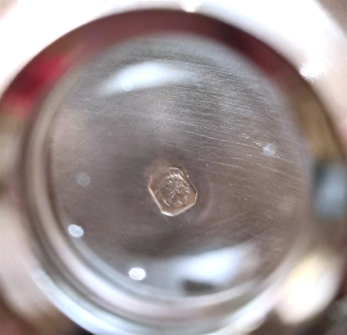 Carafe en cristal et argent, fin XIXe-début XXe-photo-3