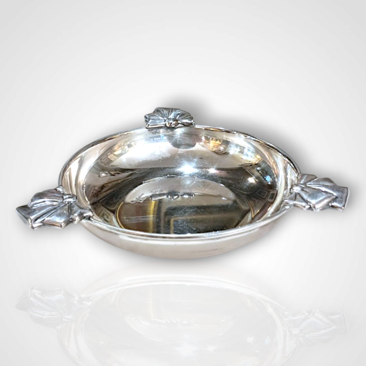 Christian Dior, vide-poche en métal argenté, XXe-photo-3