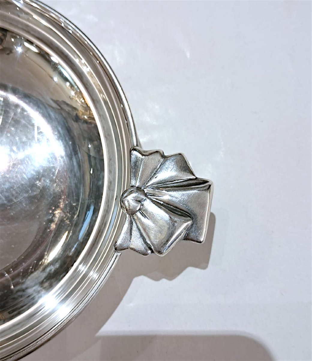 Christian Dior, vide-poche en métal argenté, XXe-photo-2