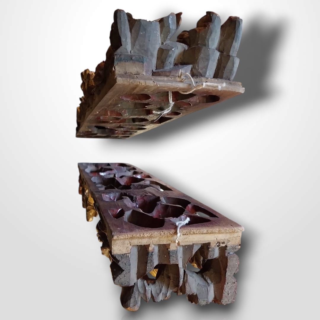 Pair Of Decorative Wood Paneling, China, 19th Century-photo-1