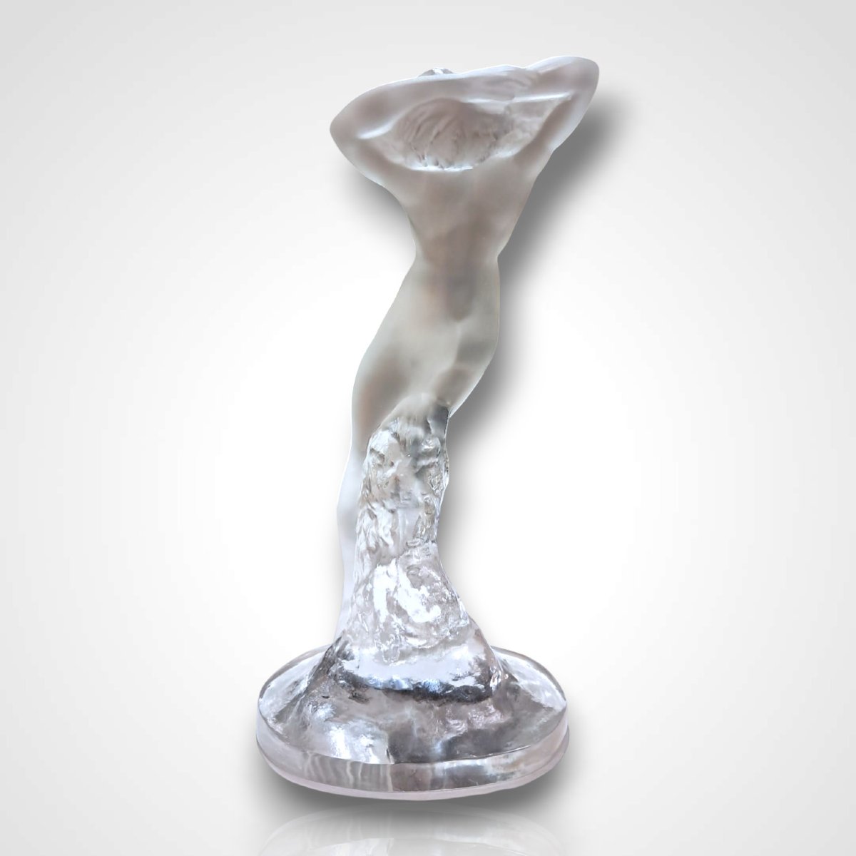 Lalique, statuette de danseuse en cristal, XXe-photo-3