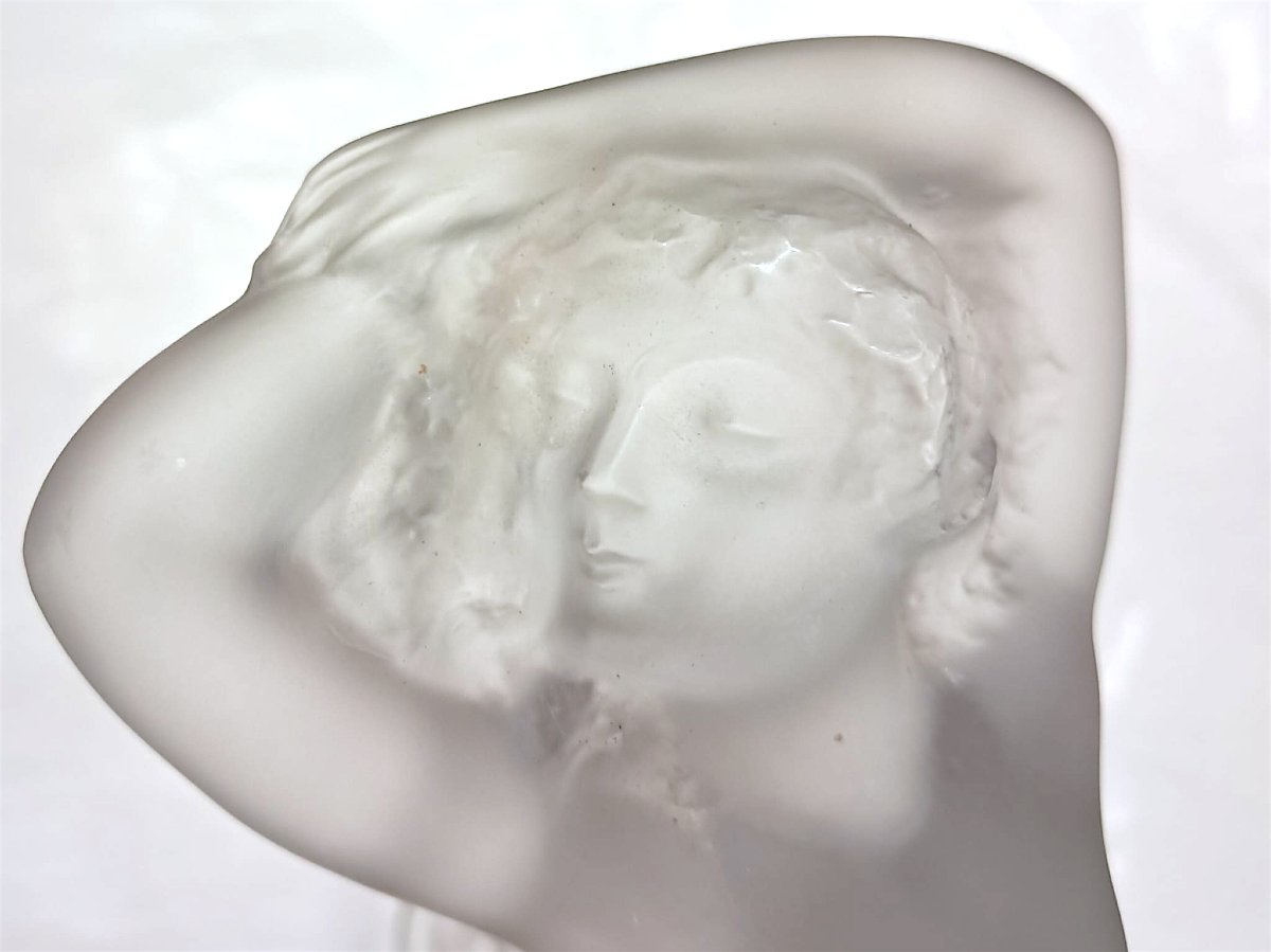 Lalique, statuette de danseuse en cristal, XXe-photo-2