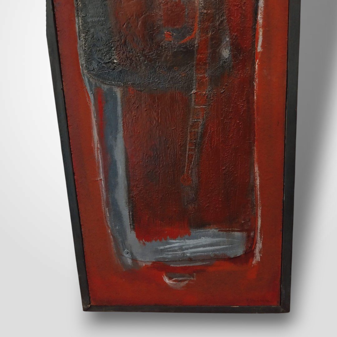 Pierre Grimm (1898–1979), Mixed Media On Panel, 20th Century-photo-2