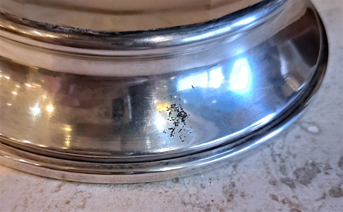 Crystal Bowl With Silver Mount, 20th Century-photo-7
