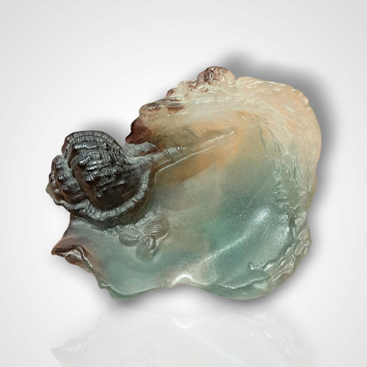 Daum, vide-poche au murex, XXe