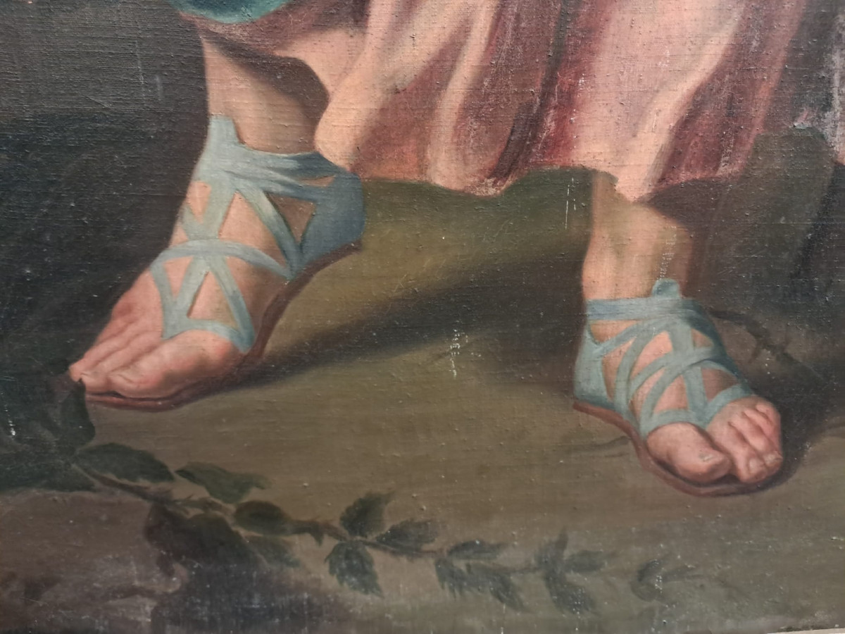 After Philippe De Champaigne, The Good Shepherd, Oil On Canvas, Early 19th Century-photo-1