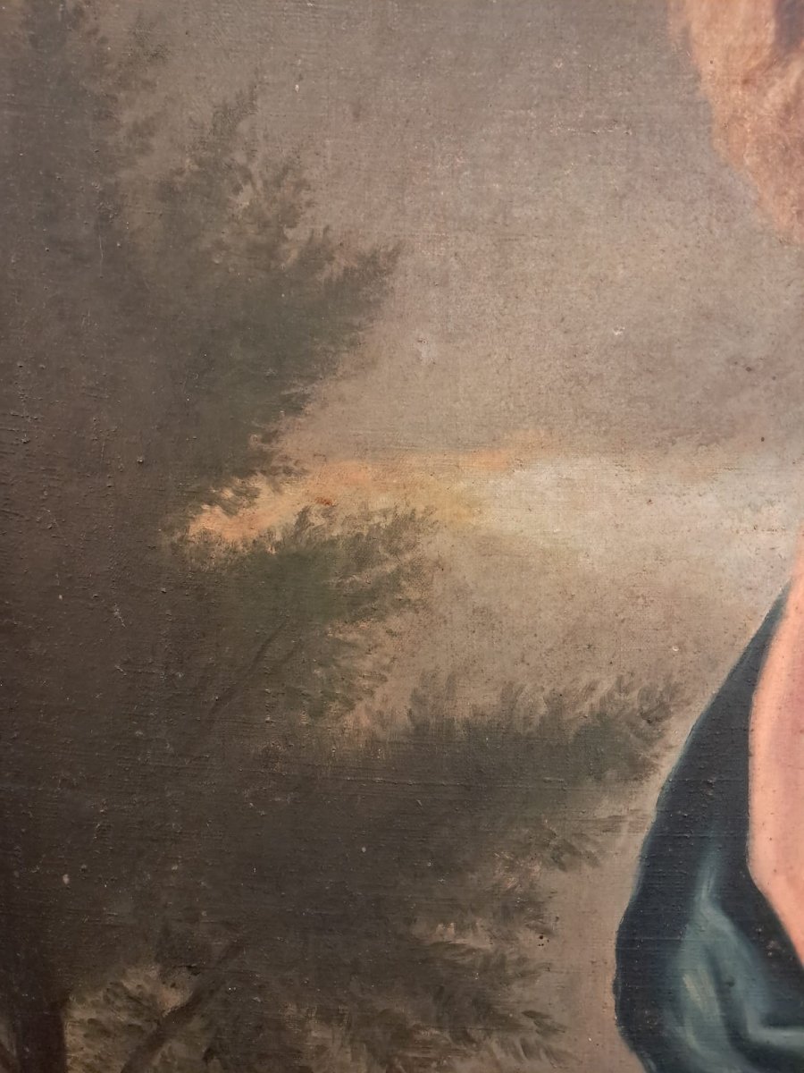 After Philippe De Champaigne, The Good Shepherd, Oil On Canvas, Early 19th Century-photo-6