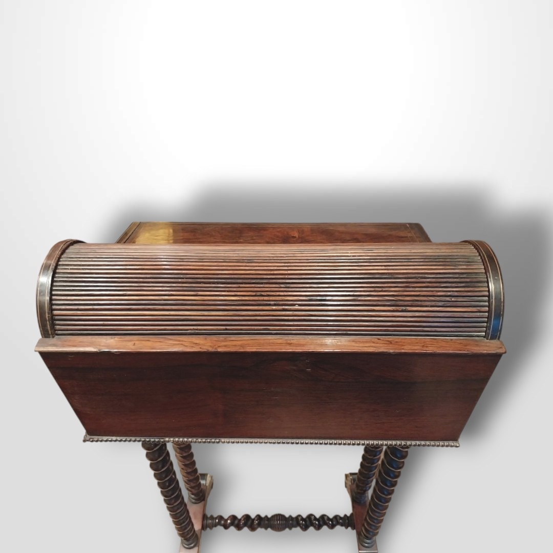 Charles X Period Writing Table, 19th Century-photo-7