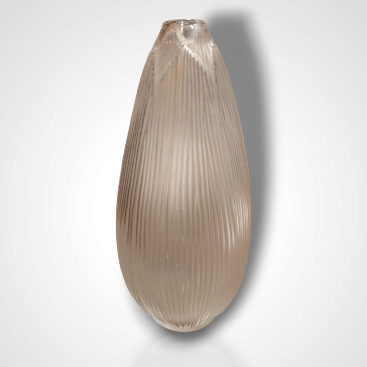 Vase Lalique, cœur de fleur, XXe-photo-2