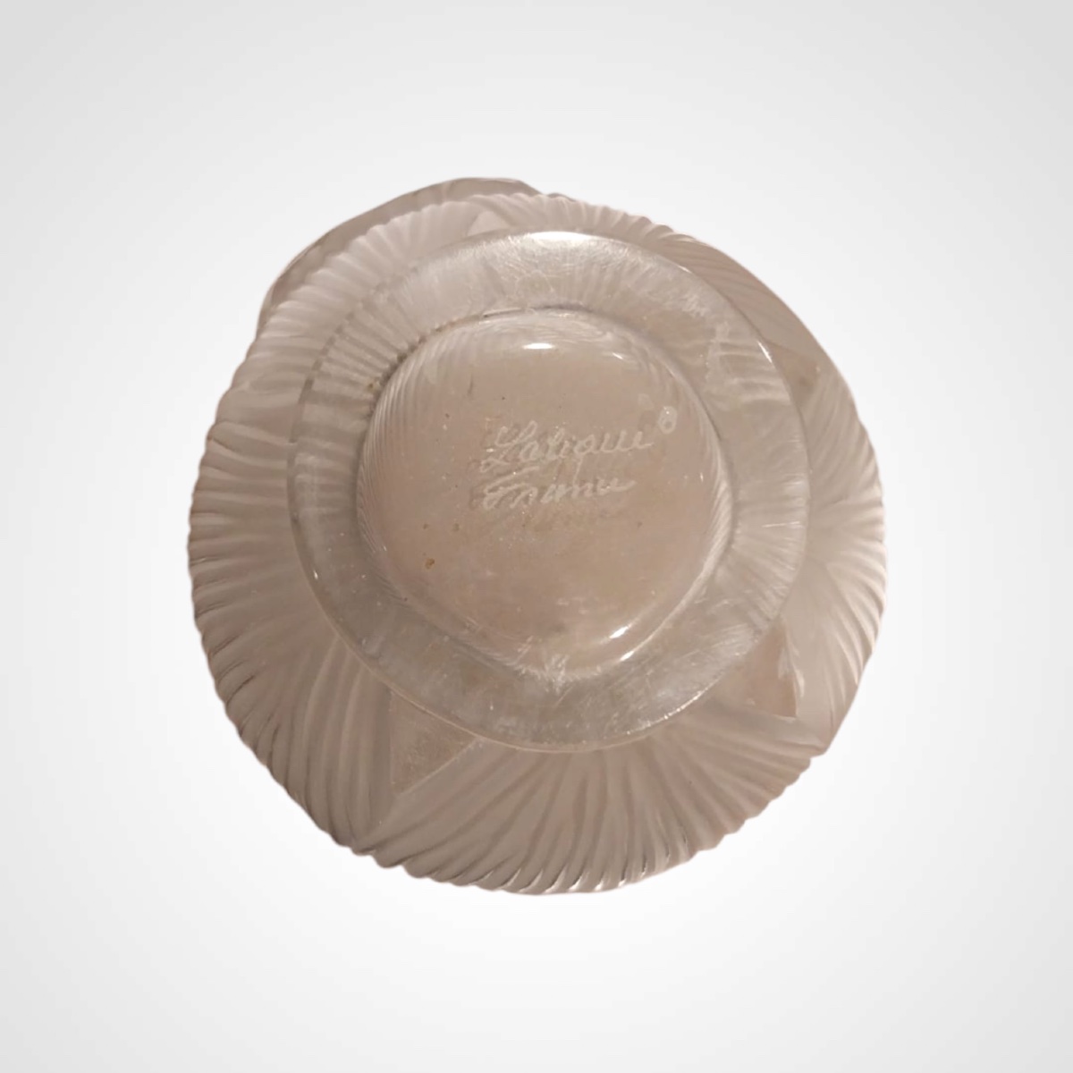 Vase Lalique, cœur de fleur, XXe-photo-1