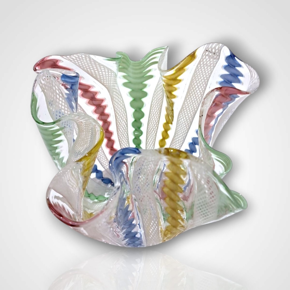 Murano, vase fazzoletto, XXe-photo-3