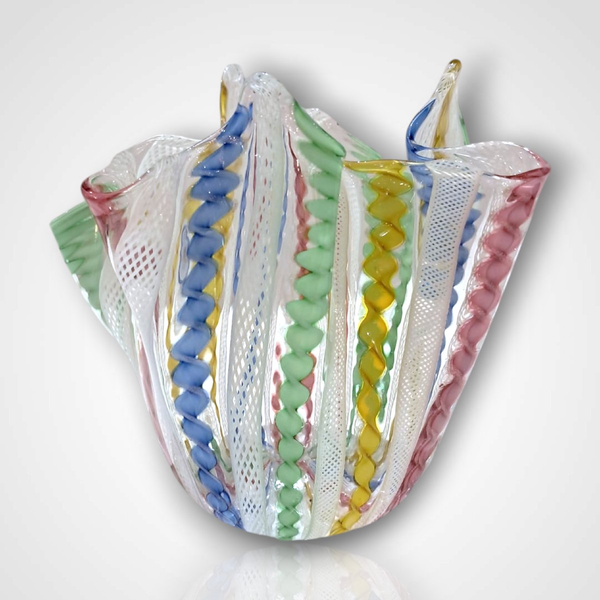 Murano, vase fazzoletto, XXe-photo-4