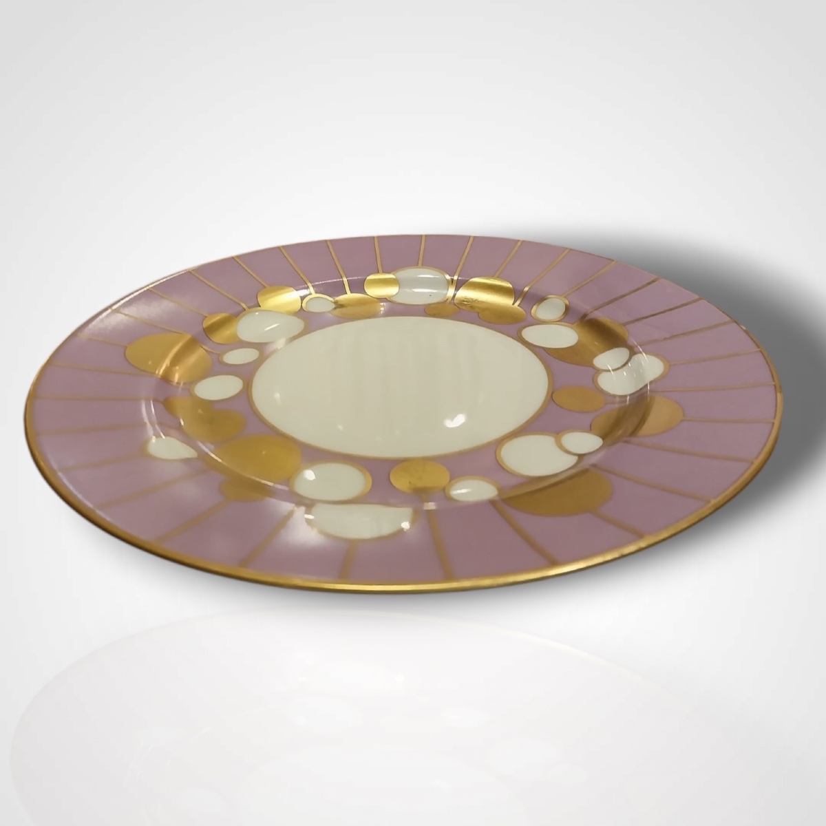 Limoges For Christian Dior, Porcelain Plates, 1980s.-photo-2