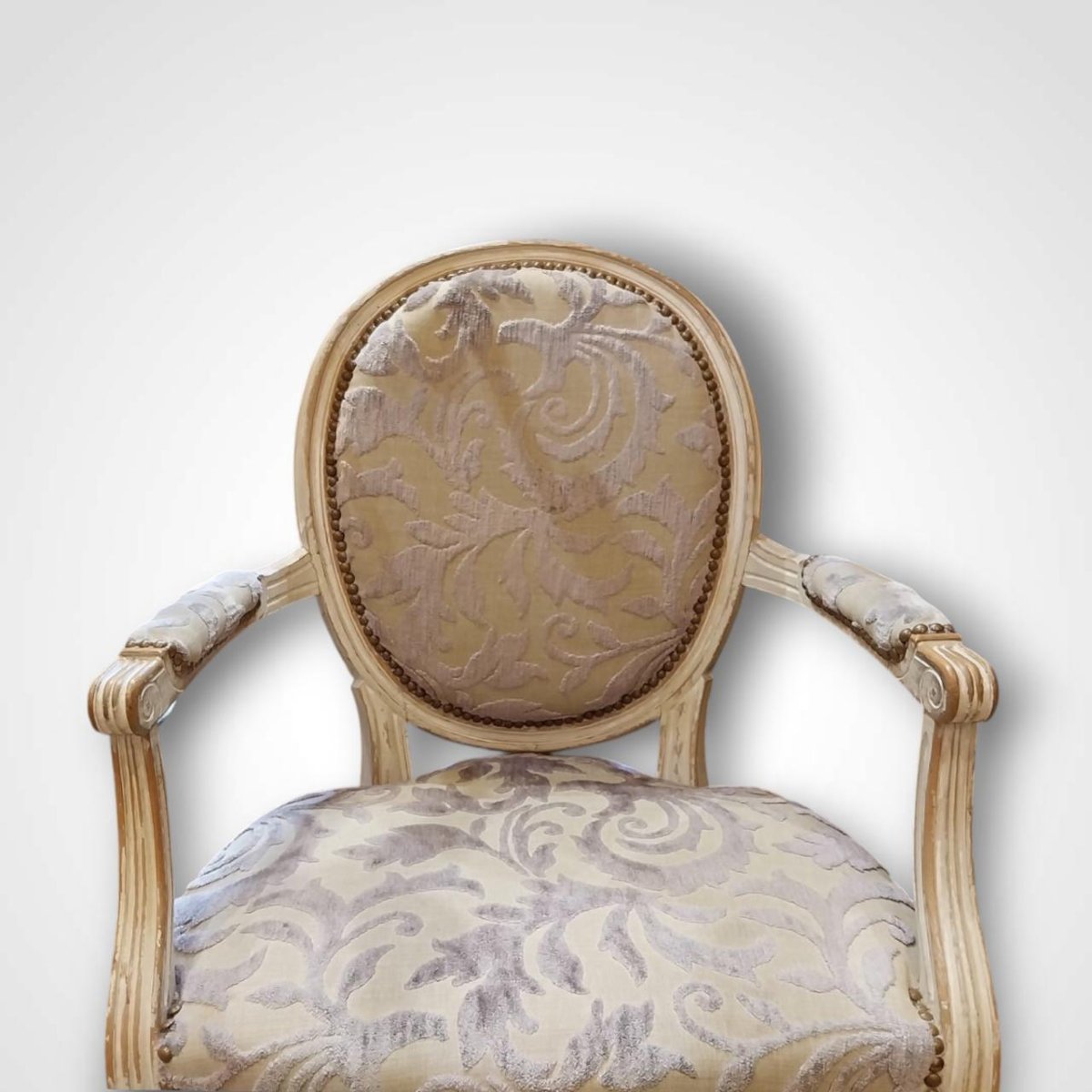 Paire de fauteuils de style Louis XVI, XXe-photo-4