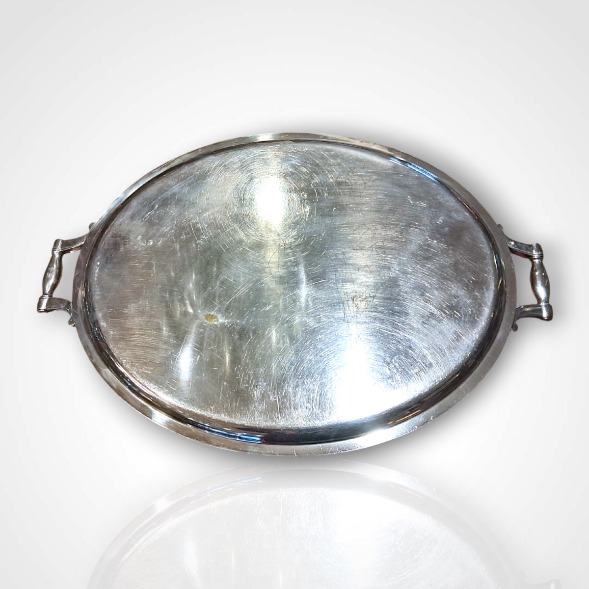 Christofle-gallia, Silver-plated Metal Tray, 20th Century-photo-2