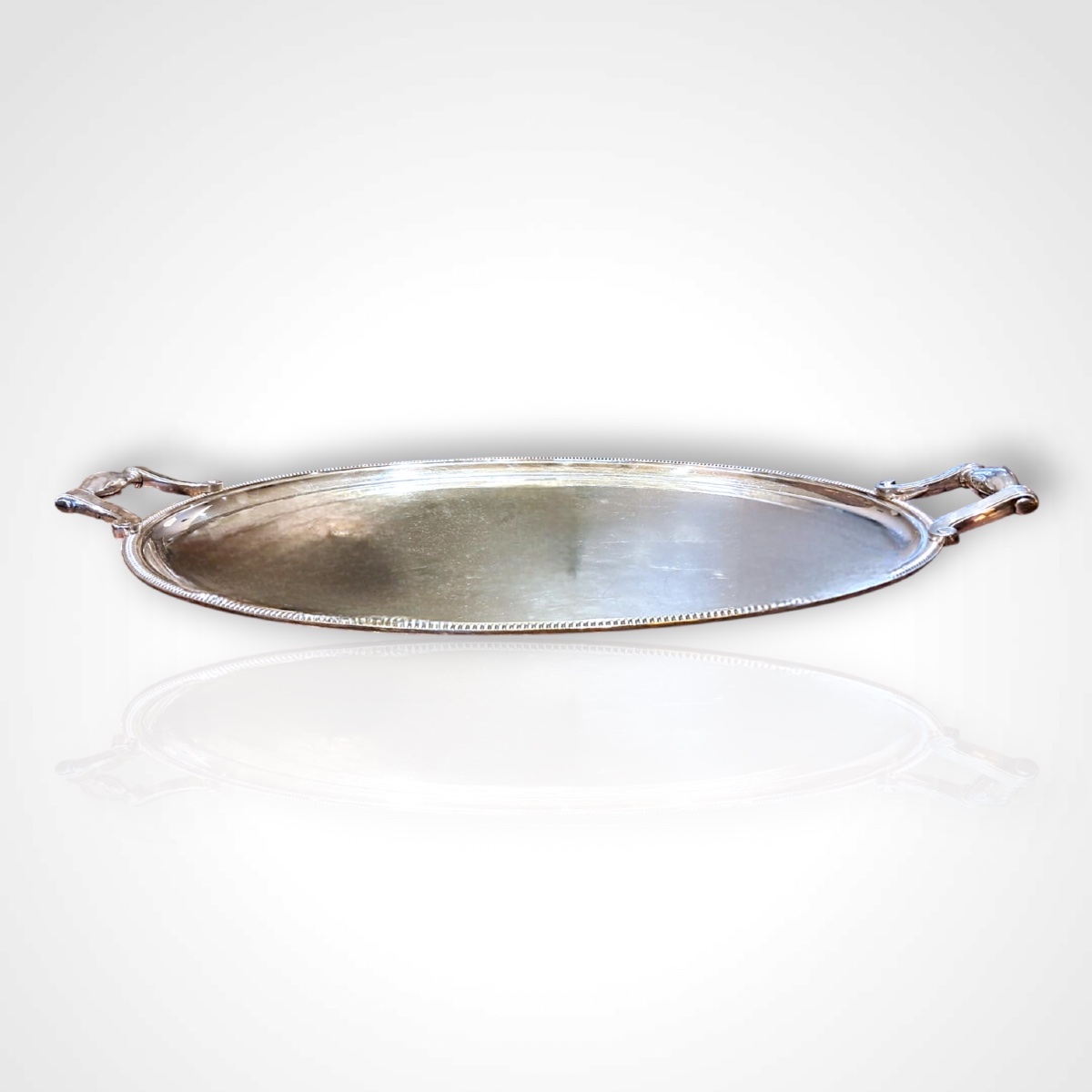 Christofle-gallia, Silver-plated Metal Tray, 20th Century-photo-3