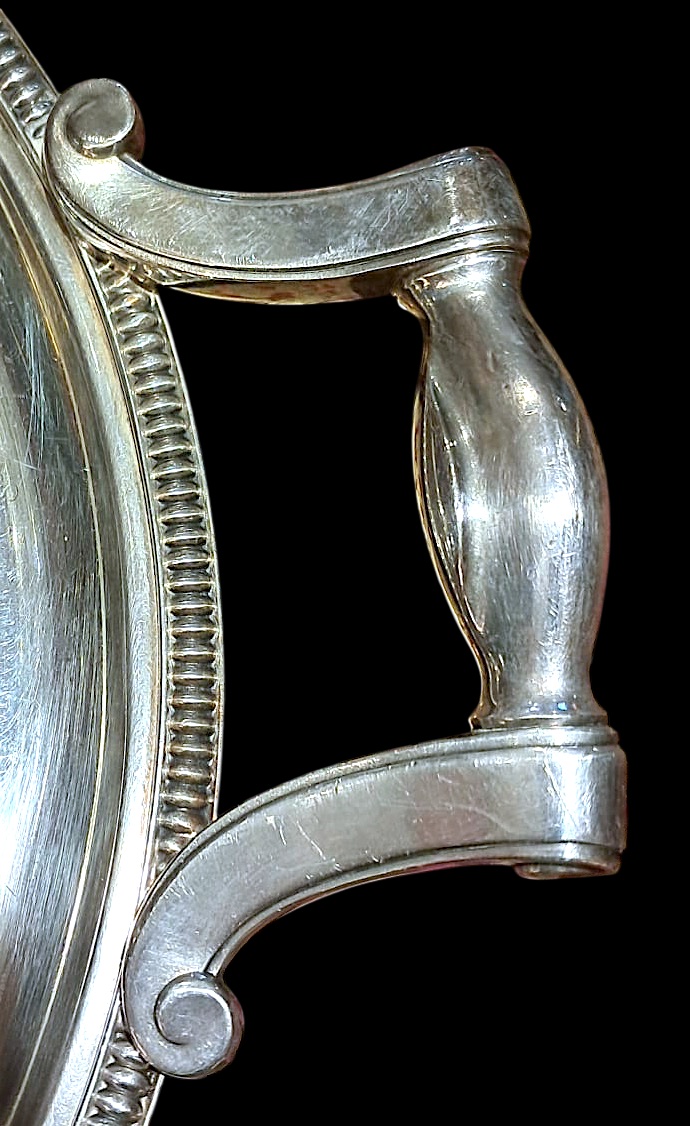 Christofle-gallia, Silver-plated Metal Tray, 20th Century-photo-2