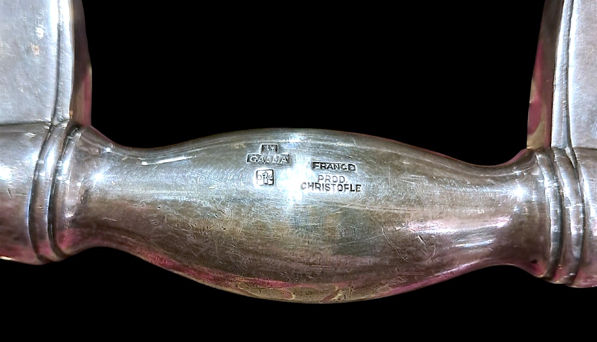 Christofle-gallia, Silver-plated Metal Tray, 20th Century-photo-4