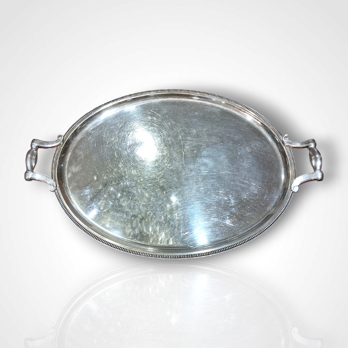 Christofle-gallia, Silver-plated Metal Tray, 20th Century