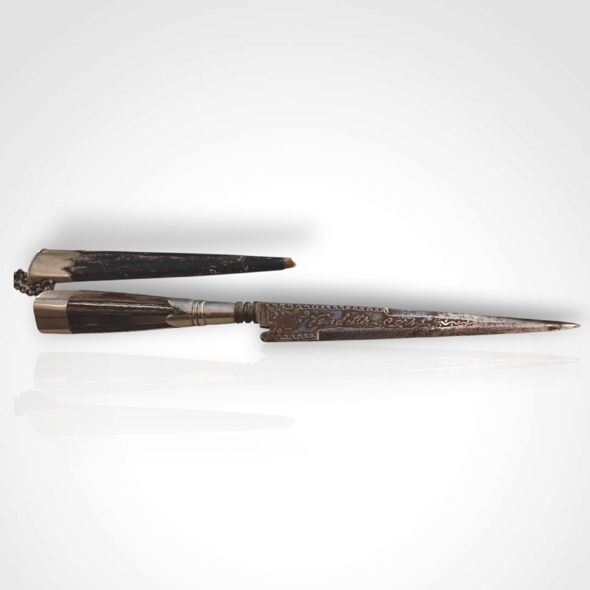 Stylet Corse avec fourreau, XIXe.-photo-3