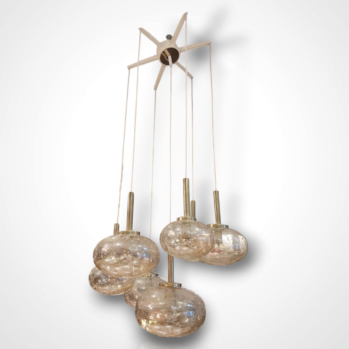 Cascading Chandelier, Germany, 1970s.-photo-3