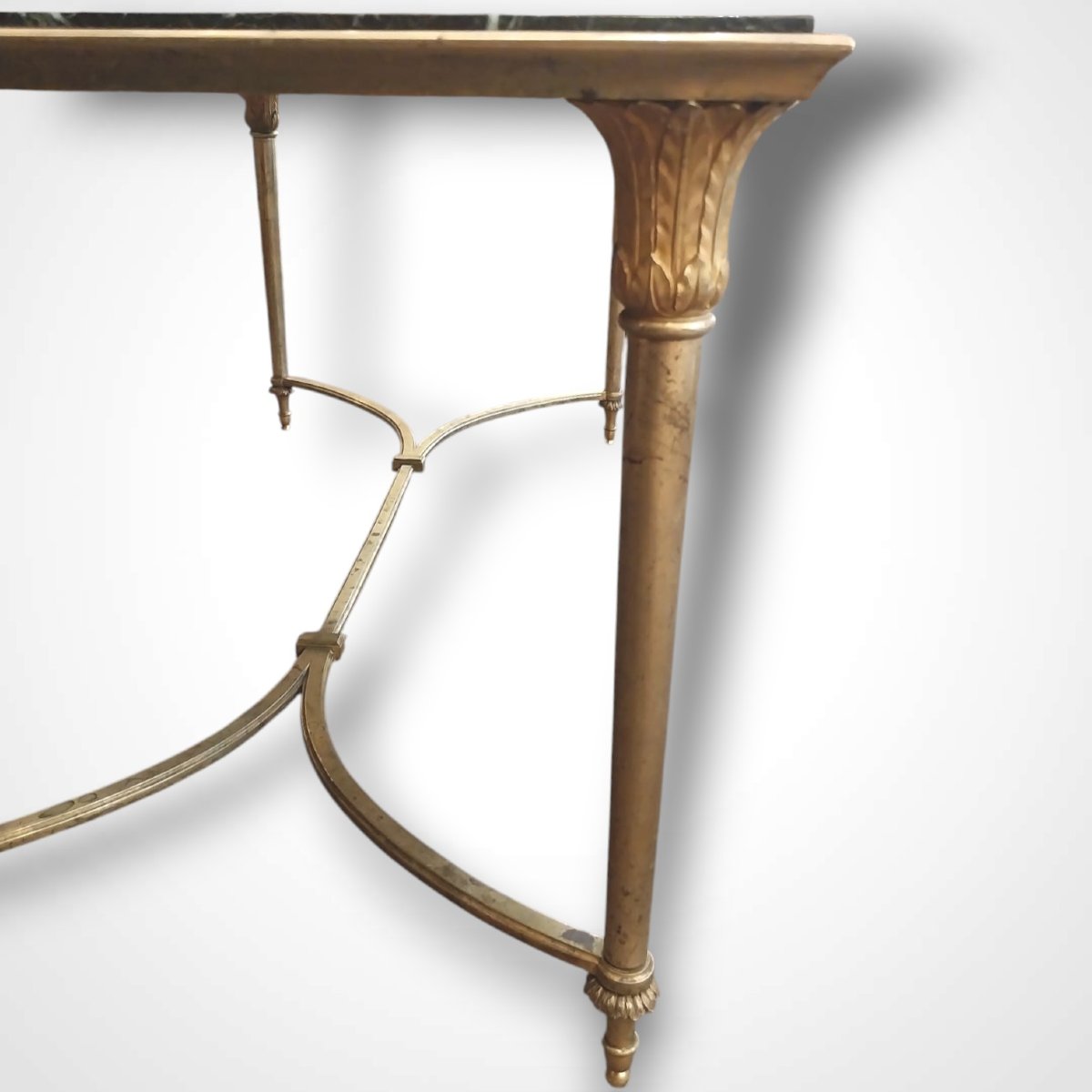 Bronze And Marble Coffee Table, 20th Century-photo-2
