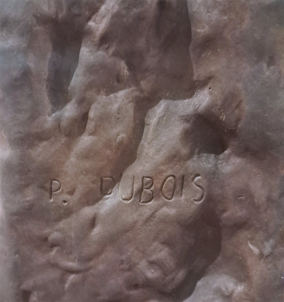 Paul Dubois, “military Courage”, Bronze, Barbedienne Cast Iron, Late 19th Century-photo-2