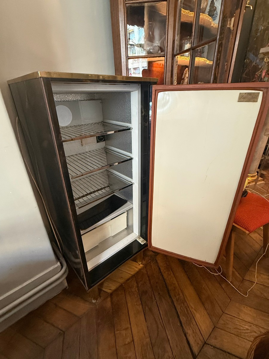 Cave a cigares en laque et laiton par Maison Jansen 1970-photo-1