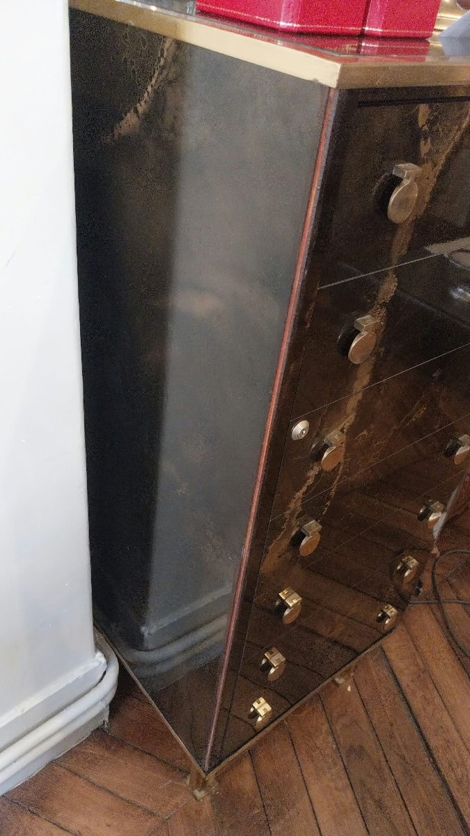 Lacquer And Brass Humidor By Maison Jansen-photo-3