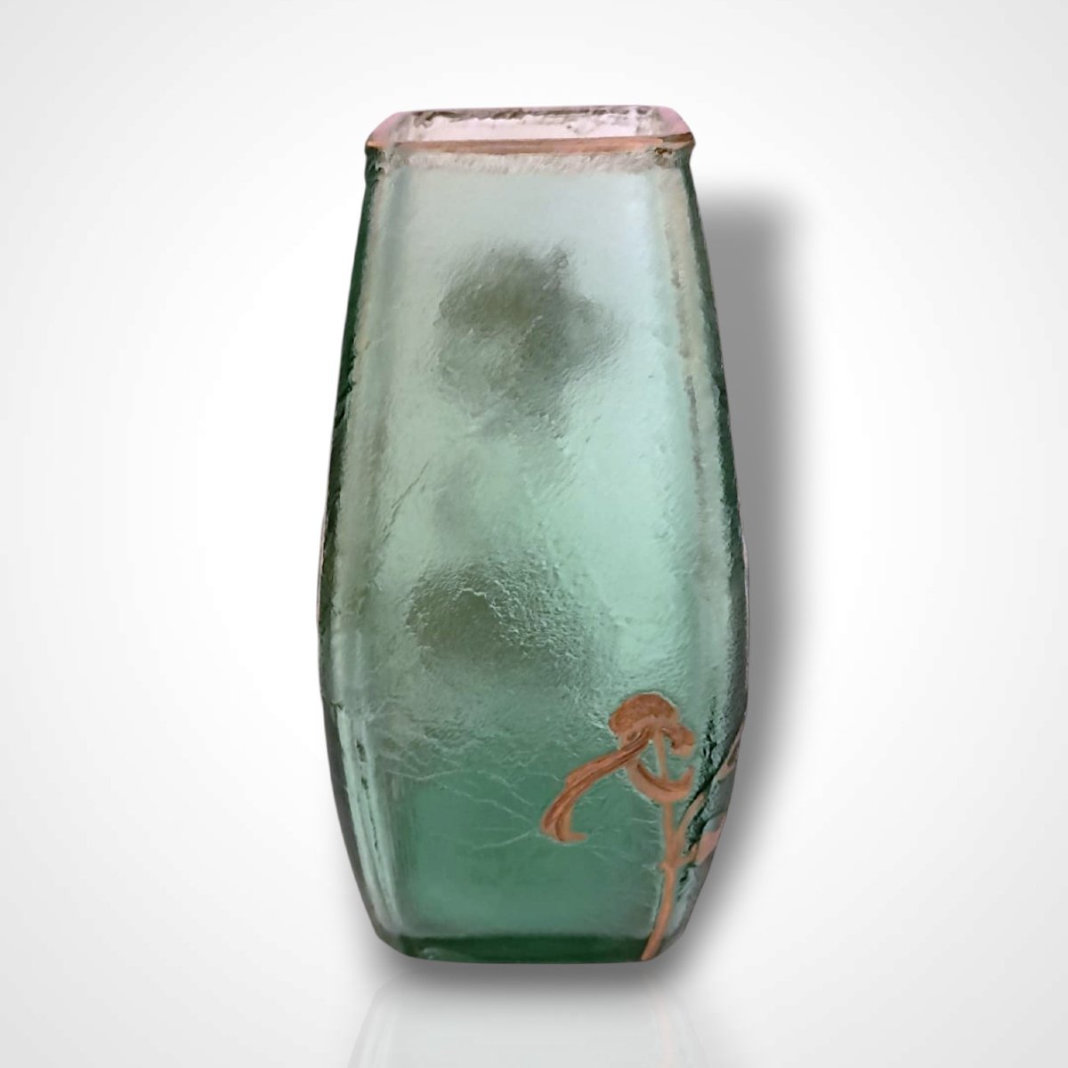 Vase en verre, fin XIXe-début XXe-photo-2