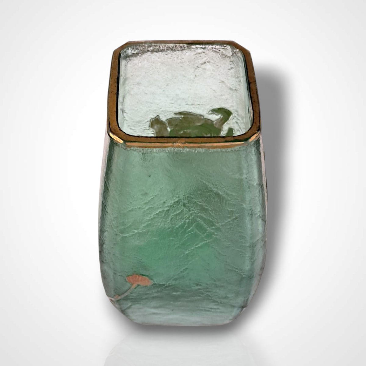 Vase en verre, fin XIXe-début XXe-photo-4