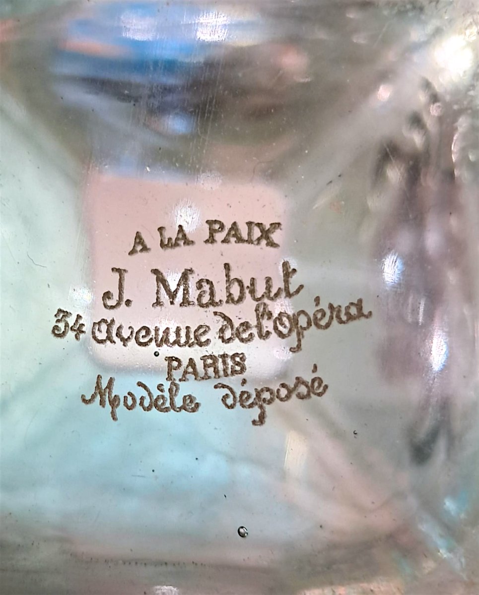 Vase en verre, fin XIXe-début XXe-photo-3