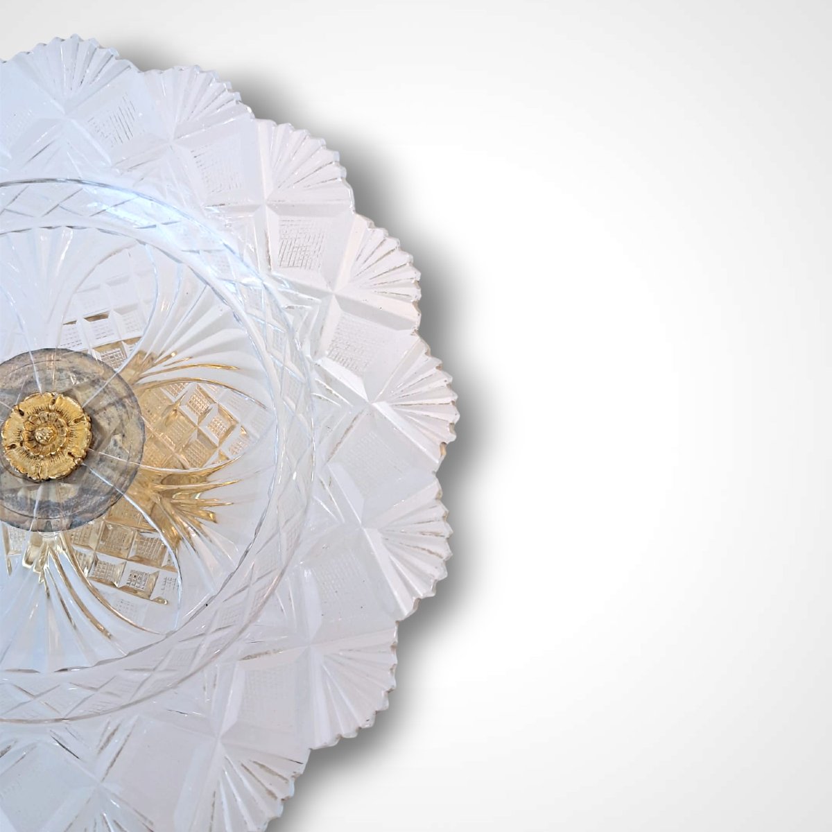 Crystal And Bronze Bowl, 19th Century-photo-3