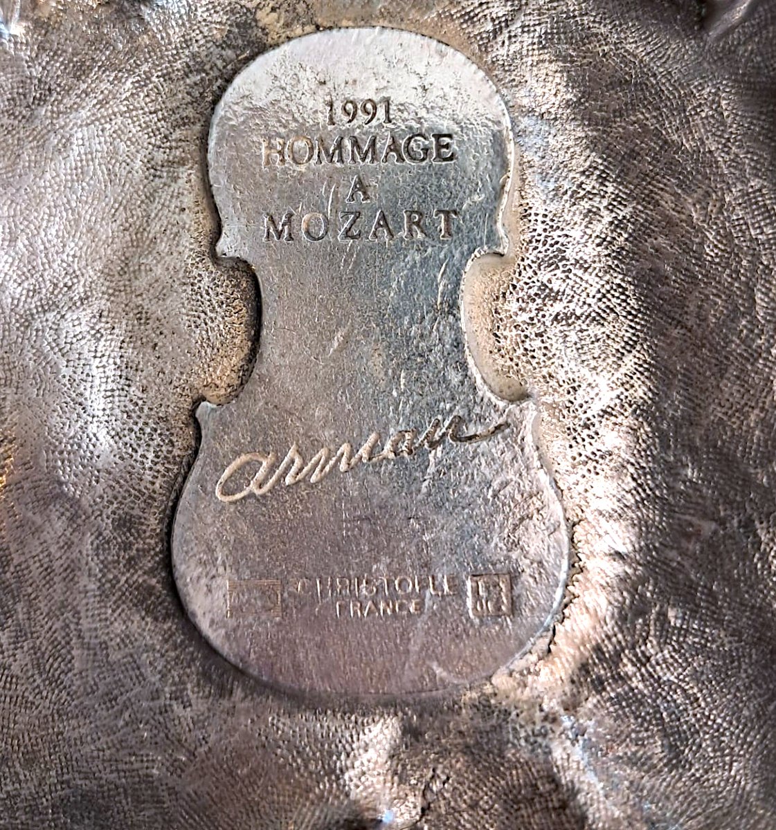 Arman pour Christofle, presse-papier en métal argenté, XXe-photo-1