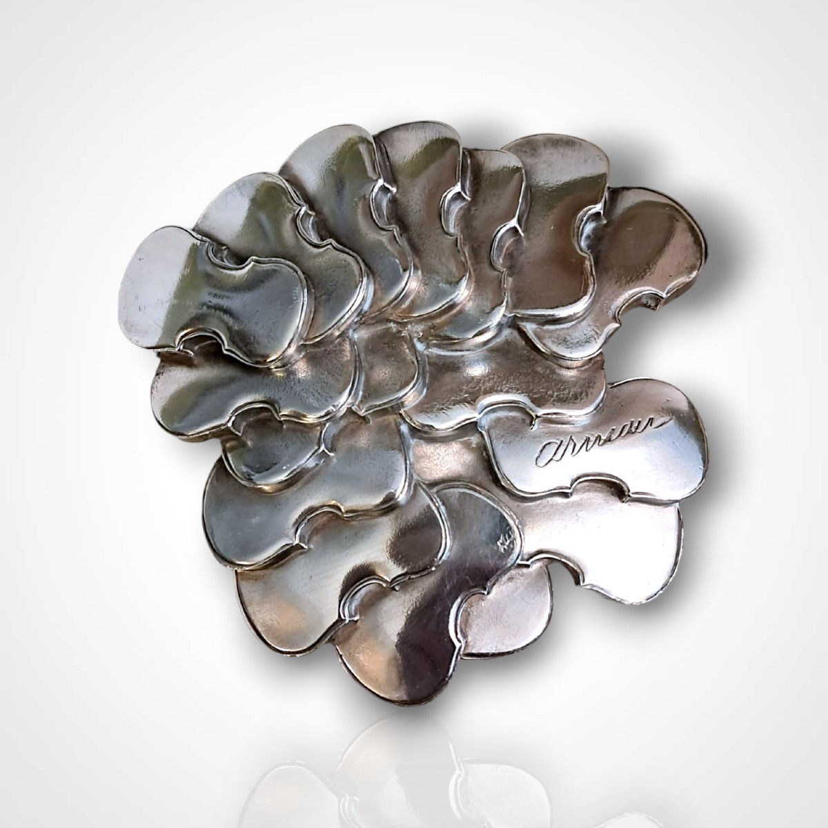 Arman pour Christofle, presse-papier en métal argenté, XXe