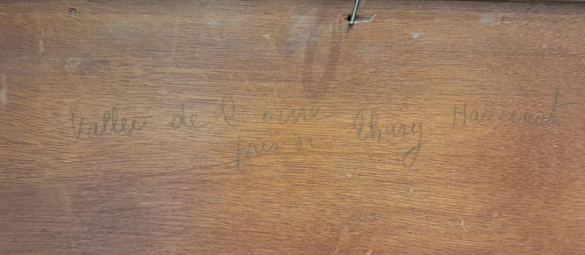 Felix Planquette, Vallée De l'Oise Près De Thury-harcourt, Oil On Panel, Late 19th-early 20th Century-photo-4