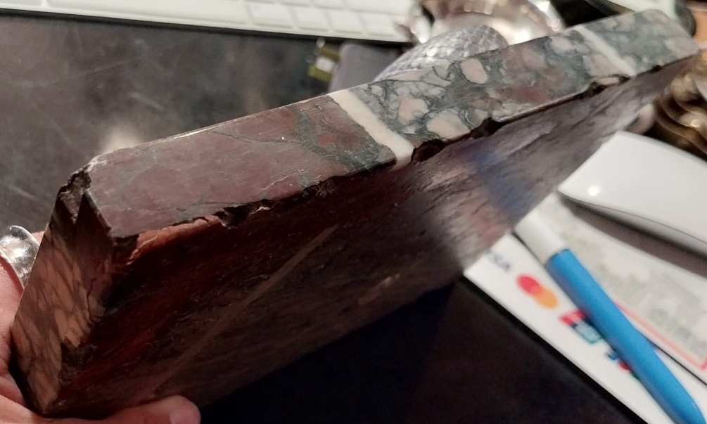 Silver-plated Snake On Marble Base, 20th Century-photo-2