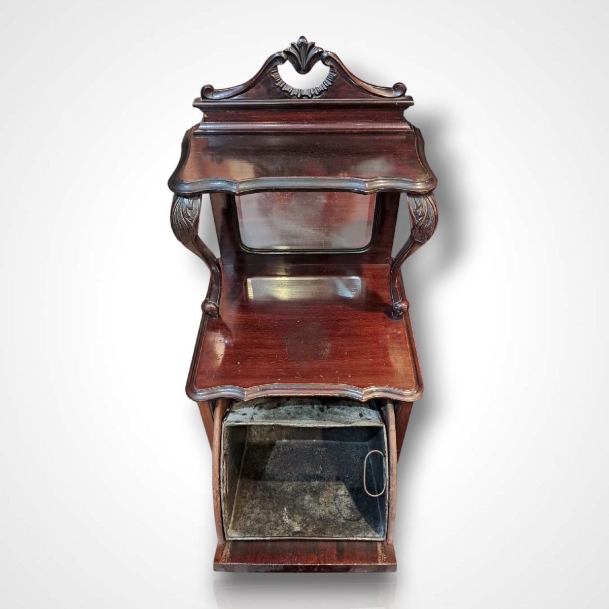 Mahogany Coal Cabinet, England, Early 20th Century-photo-2