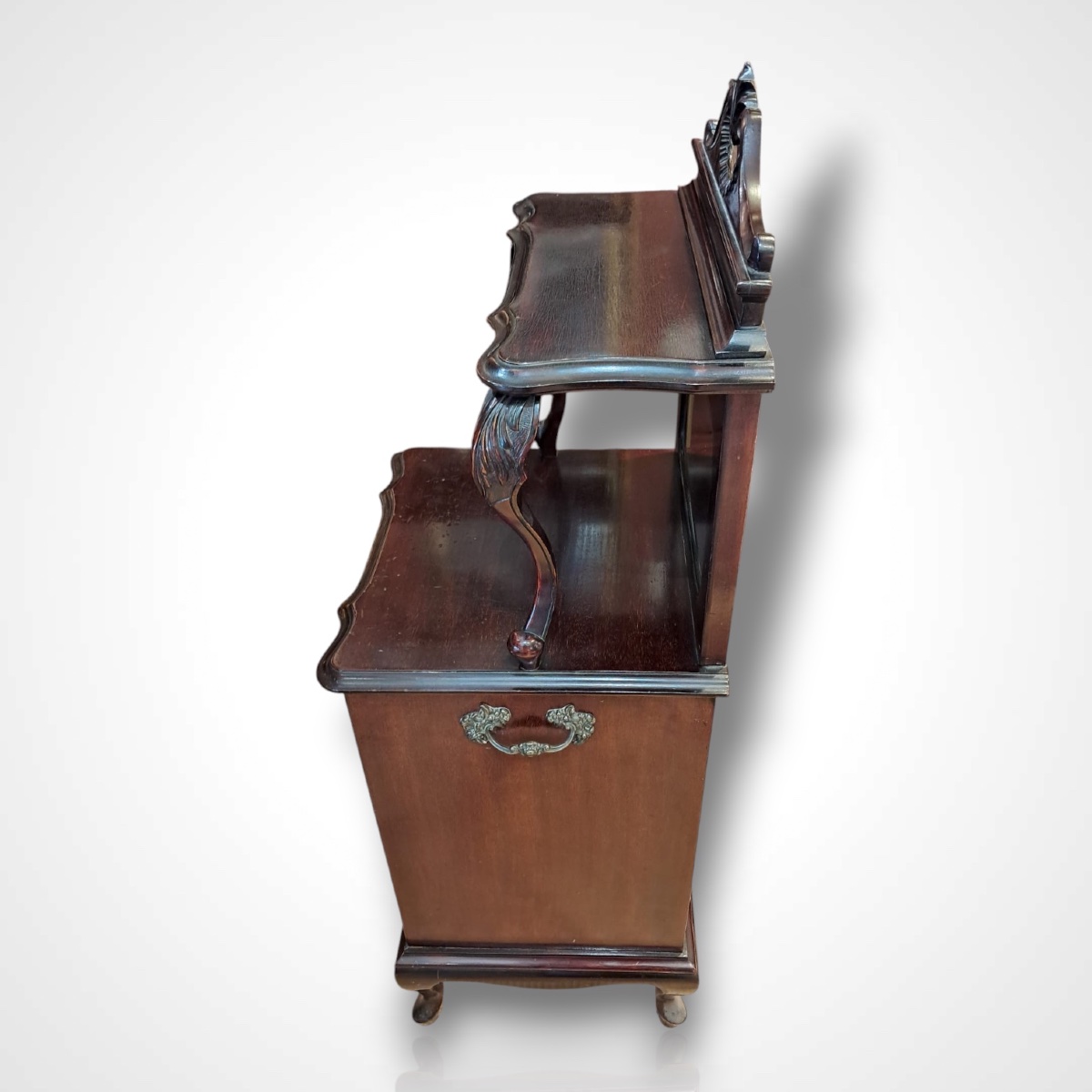 Mahogany Coal Cabinet, England, Early 20th Century-photo-3